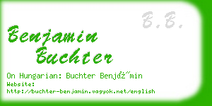benjamin buchter business card